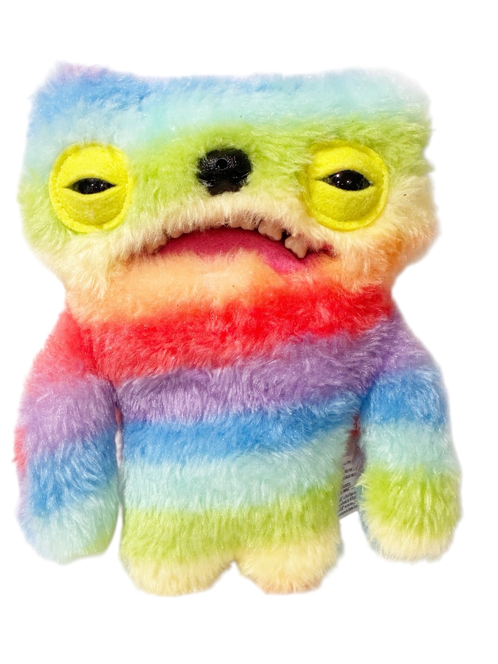 Fuggler Rainbow Wide Eye Noise Making Plush Stuffed Toy